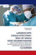 LAPAROSCOPIC CHOLECYSTECTOMY: ROLE OF SINGLE DOSE DEXAMETHASONE : EFFECT OF PRE-OPERATIVE SINGLE DOSE DEXAMETHASONE IN PATIENTS UNDERGOING LAPAROSCOPIC CHOLECYSTECTOMY （2011. 96 S.）