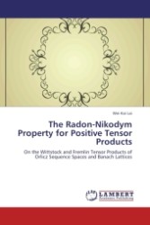 The Radon-Nikodym Property for Positive Tensor Products : On the Wittstock and Fremlin Tensor Products of Orlicz Sequence Spaces and Banach Lattices （Aufl. 2011. 76 S.）