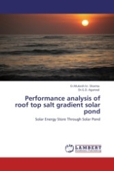 Performance analysis of roof top salt gradient solar pond : Solar Energy Store Through Solar Pond （2011. 124 S.）