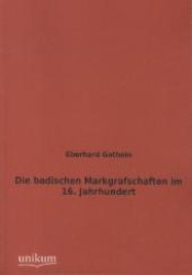 badischen Markgrafschaften im 16. Jahrhundert -- Paperback / softback (German Language Edition)