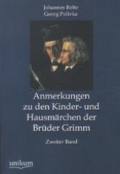 Anmerkungen Zu Den Kinder- Und Hausmarchen Der Bruder Grimm -- Paperback / softback (German Language Edition)