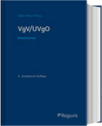 VgV / UVgO Kommentar （6. Aufl. 2025. 2350 S. 244 mm）