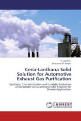 Ceria-Lanthana Solid Solution for Automotive Exhaust Gas Purification : Synthesis, Characterization and Catalytic Evaluation of Nanosized Ceria-Lanthana Solid Solution for Diverse Applications （Aufl. 2011. 172 S. 220 mm）