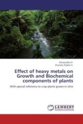 Effect of heavy metals on Growth and Biochemical components of plants : With special reference to crop plants grown in vitro （Aufl. 2012. 84 S.）