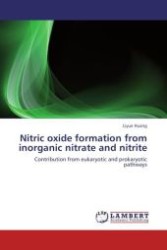 Nitric oxide formation from inorganic nitrate and nitrite : Contribution from eukaryotic and prokaryotic pathways （Aufl. 2012. 60 S.）