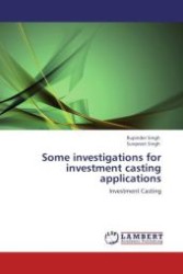 Some investigations for investment casting applications : Investment Casting （Aufl. 2012. 80 S.）