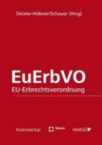 Euerbvo : Kommentar Zur Eu-Erbrechtsverordnung
