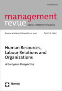 Human Resources, Labour Relations and Organizations : A European Perspective