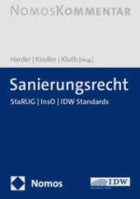 Sanierungsrecht : StaRUG | InsO （2024. 800 S.）