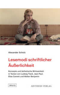 Lesemodi schriftlicher Äußerlichkeit (Studien zur vergleichenden Literatur- und Kulturwissenschaft 8) （2024. 358 S. 23 cm）