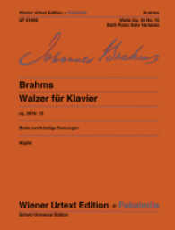 Walzer Nr.15 As-Dur op.39, Klavier : daraus: Nr. 15 As-Dur (Fassung zu zwei Händen) und die vom Komponisten erleichterte Fassung (A-Dur). op. 39. Klavier. (Wiener Urtext Edition) （Faksimile. 1983. 8 S. Noten. 310 mm）