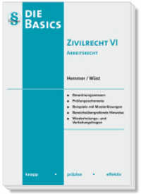 Die Basics Zivilrecht VI - Arbeitsrecht : Einordnungswissen. Prüfungsschemata. Beispiele mit Musterlösungen. Bereichsübergreifende Hinweise. Widerholungs- und Vertiefungsfragen (Skripten - Zivilrecht) （7., überarb. Aufl. 2019. IX, 203 S. 24 cm）