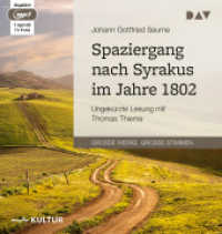 Spaziergang nach Syrakus im Jahre 1802, 1 Audio-CD, 1 MP3 : Ungekürzte Lesung mit Thomas Thieme (1 mp3-CD). 429 Min.. Lesung (Große Werke. Große Stimmen) （2015. 145 mm）