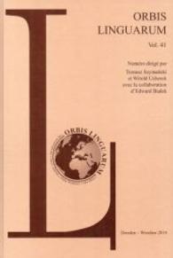 Orbis Linguarum Vol.41 (Orbis Linguarum Vol.41) （2014. 438 S. 245 mm）