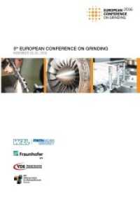 5th European Conference on Grinding (English) （2016. 330 S. 29.7 cm）