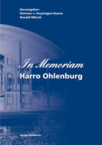 In Memoriam - Harro Ohlenburg （1. Aufl. 2012. 184 S. 21 cm）