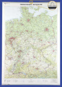 &Uuml;bersichtskarte Deutschland 1 : 750 000 : Wandkarte mit Aufh&auml;nger und Best&auml;bung. 1:750000 (Deutschland-Wandkarten 1:750 000) （7., &uuml;berarb. Aufl. 2019. 136 cm）