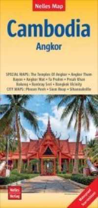 Nelles Maps Cambodia, Angkor, Polyart-Ausgabe (Nelles Map) （9., überarb. Aufl. 2017. 25 cm）
