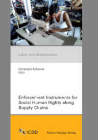 Enforcement Instruments for Social Human Rights along Supply Chains (Labor and Globalization 9) （2017. 215 S. 210 mm）