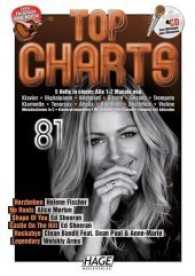 Top Charts 81, mit CD + Midifiles, USB-Stick : Die aktuellsten Hits der erfolgreichsten Stars und das Beste aus den Charts! （2017. 104 S. 299 x 206 mm）