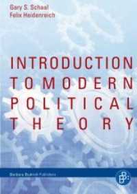 Introduction to Modern Political Theory （2024. 250 S. 210 mm）