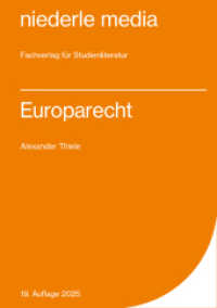 Europarecht - 2022 : Studienbuch （18., überarb. Aufl. 2022. 344 S. 21 cm）