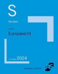 Skript Europarecht （15. Aufl. 2024. 244 S. 249 mm）