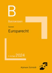 Basiswissen Europarecht （4. Aufl. 2024. 134 S. 230 mm）