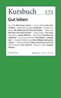 Kursbuch Nr. 172 : Gut leben (Kursbuch Nr.172) （Stand Oktober. 2012. 200 S. 22.7 cm）