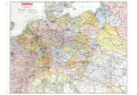 Historische Karte: DEUTSCHLAND (Gro&szlig;deutsche Reich) mit Gaugrenzen 1942 (Plano) : Mit Koordinaten zur Lokalisierung britischer und US-amerikanischer Luftangriffe