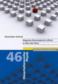 Magneto-Thermoelectric Effects in Nife Thin Films (Dissertationsreihe Physik)