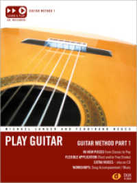Play Guitar Guitar Method 1 Pt.1 : 96 new Pieces from Classic to Pop. Flexible application (Rest or/and free Stroke). Extra Voices - also on CD. Workschops: Song Accompaniment / Blues （m. Noten. 0 cm）