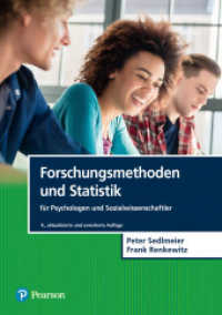 Forschungsmethoden und Statistik für Psychologen und Sozialwissenschaftler, m. 1 Buch, m. 1 Beilage (Pearson Studium - Psychologie) （4. Aufl. 2024. 960 S.）