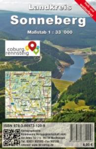 KKV Rad- und Wanderkarte Landkreis Sonneberg : Mit Reitwegen, dem Lutherweg und dem 6-Kuppen-Steig. 1 : 33.000 (KKV Rad- und Wanderkarte .) （3. Aufl. 2016. 173 x 122 mm）