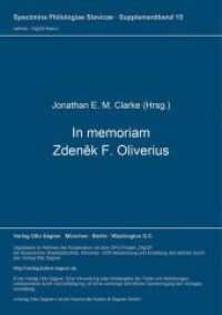 In memoriam Zdenek F. Oliverius (Specimina philologiae Slavicae .15s) （Neuausg. 1985. 100 S. 297 mm）