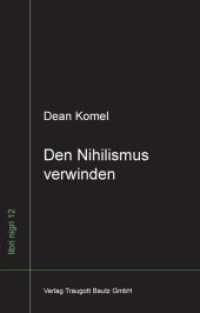 Den Nihilismus verwinden : Ein slowenisches Postscript zum 20. Jahrhundert (libri nigri .12) （2012. 100 S. 210 mm）