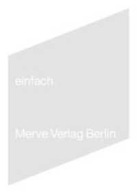 einfach (Internationaler Merve Diskurs (IMD) 329) （2. Aufl. 2009. 136 S. Fotografien. 17 cm）