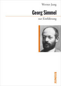 Georg Simmel zur Einführung (Zur Einführung) （2. vollständig überarbeitete Auflage. 2016. 192 S. 17 cm）
