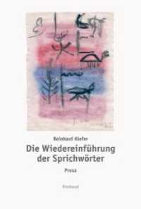 Die Wiedereinführung der Sprichwörter : Prosa (Rimbaud-Taschenbuch Bd.91) （1., Aufl. 2015. 140 S. 17 cm）