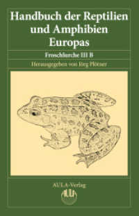 Handbuch der Reptilien und Amphibien Europas. Bd.5/3B Froschlurche (Anura) III B (Ranidae II) （2025. 400 S. 2 Farbtafeln, ca. 20 Strichabb. 23.5 cm）