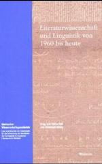 ドイツ文芸学・言語学：１９６０年から現在まで<br>Literaturwissenschaft und Linguistik von 1960 bis heute (Marbacher Wissenschaftsgeschichte Bd.4) （2003. 301 S. 22,5 cm）