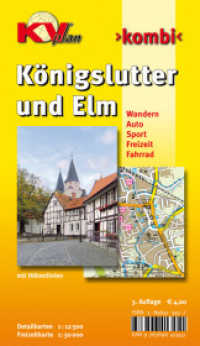 KVplan Kombi Königslutter am Elm : Wandern, Auto, Sport, Sport, Freizeit, Fahrrad. 1 : 12.500 u. 1 : 25.000 (KVplan-Kombi-Reihe) （3., erw. Aufl. 2013）