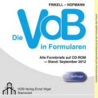 Die VOB in Formularen, CD-ROM : Alle Formbriefe auf CD-ROM （20., überarb. Aufl. Stand September. 159 x 97 mm）