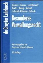 Besonderes Verwaltungsrecht, m. CD-ROM (Gruyter Lehrbuch) （12., neubearb. Aufl. 2003. XLIV, 972 S. 23,5 cm）