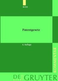 ドイツ特許法コメンタール（第６版）<br>Patentgesetz, Kommentar, 1 CD-ROM : Für Windows 98/2000/XP (De Gruyter Recht, Kommentar) （6. Aufl. 2004. 25 cm）