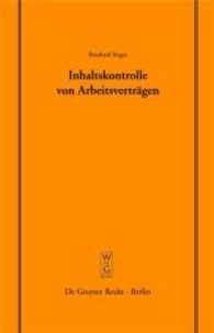Inhaltskontrolle von Arbeitsverträgen (Schriftenreihe der Juristischen Gesellschaft Zu Berlin") 〈183〉