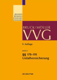 VVG. Band 9     178-191; Allgemeine Unfallversicherungsbedingungen 2008 (Großkommentare der Praxis) （9. völlig neu bearb. Aufl. 2010. XXXI, 1643 S. 25 cm）