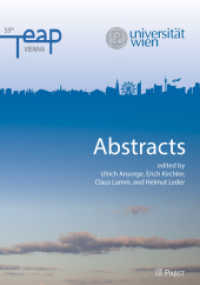 TeaP 2013 - Abstracts of the 55th Conference of Experimental Psychologists （1st ed. 2013. 472 S. 21 cm）