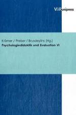 Psychologiedidaktik und Evaluation VI