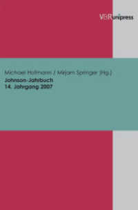 Johnson-Jahrbuch 14. Jahrgang 2007 (Johnson-Jahrbuch Band 014, Jahr 2007) （2008. 167 S. 240 mm）